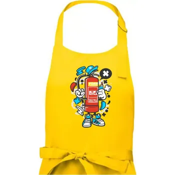 Kuchyňská zástěra Hasičňák - Pánská zástěra na vaření - Univerzální velikost ( Žlutá )