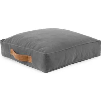 Taburet Kvadratický polštář PLUSZOVÝ taburet křeslo PERLOVÁ