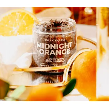 Midnight Orange sůl do koupele s rašelinou a pomerančem 300 g Vosk a knotem