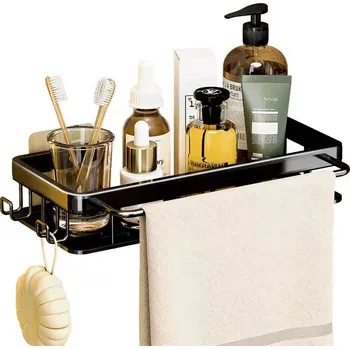 ZÁVĚSNÁ KOUPELNOVÁ POLIČKA DO SPRCHY Černá 1 Ks