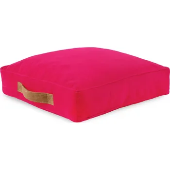 Taburet Kvadratický polštář PLUSZOVÝ taburet křeslo PERLOVÁ