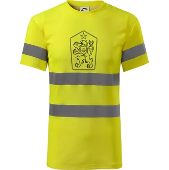 ČSSR znak - Triko reflexní - HV PROTECT - 2XL ( Neonově žlutá )