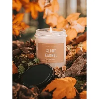 Svíčka Tradiční sójová svíčka Slaný a karamel Vosk i Knot 1 ks