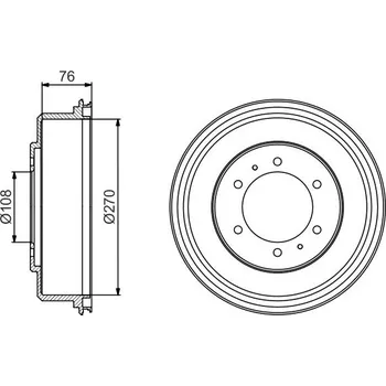 Brzdový buben Brzdový buben BOSCH 0 986 477 233