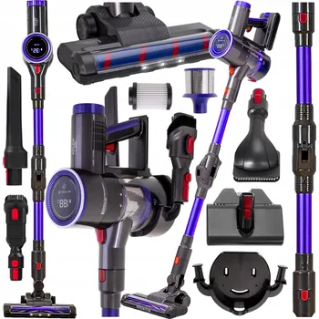 Vysavač Adler Bezdrátový Bezsáčkový Elektrický kartáč 8v1 600W černý