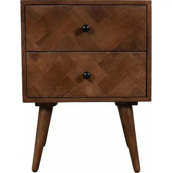 Noční stolek Dřevěný noční stolek na vysokých nožičkách