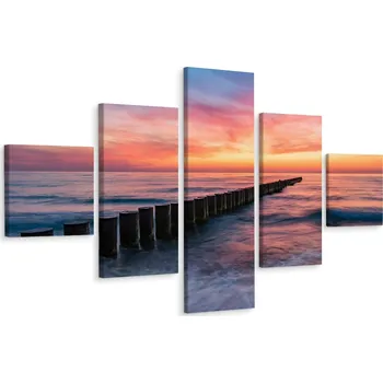 Obraz Vícedílný obraz moře Nebe Krajina 3D 200x120