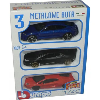 autíčko BBURAGO 1:43 Porsche Taycan Turbo S + Lamborghini Huracan + Aventador