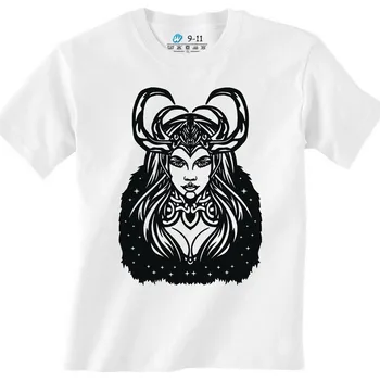 Chlapecké tričko Dětské tričko Vikingská Bohyně Osudu Loki (Velikost: 3-4, Barva: Bílá)