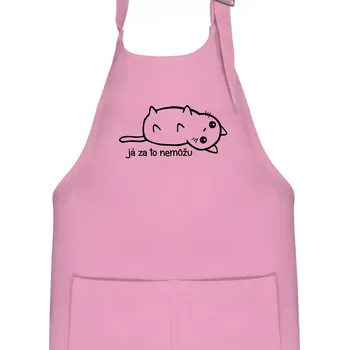 Kuchyňská zástěra Já za to nemůžu - Dětská zástěra na vaření - Univerzální velikost ( Růžová )