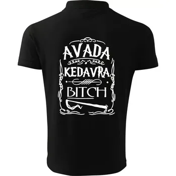 Pánská košile Harry - Avada Kedavra - Polokošile pánská Pique Polo 203 - 5XL ( Černá )