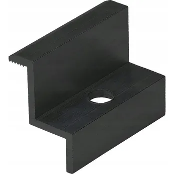 KONCOVÁ SVORKA ČERNÁ SPONA UCHYCENÍ PRO FOTOVOLTAICKÝ PANEL PV 35mm