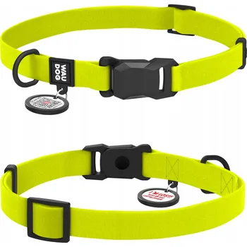 Obojek pro psa Voděodolný obojek pro psa, magnetická spona fastex, limetková, velikost S