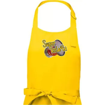 Kuchyňská zástěra Super košařka - Dámská zástěra na vaření - Univerzální velikost ( Žlutá )