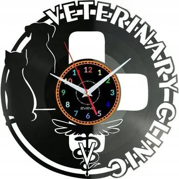 Hodiny Hodiny pro veterináře - nástěnné hodiny z vinylové desky - DÁREK PAMÁTKA
