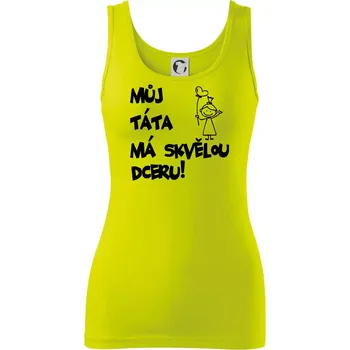 Můj táta má skvělou dceru - Dámské tílko - L ( Limetková )