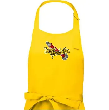 Kuchyňská zástěra Super proudařka - Dámská zástěra na vaření - Univerzální velikost ( Žlutá )