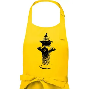 Kuchyňská zástěra Hasičský hydrant americký - Dámská zástěra na vaření - Univerzální velikost ( Žlutá )