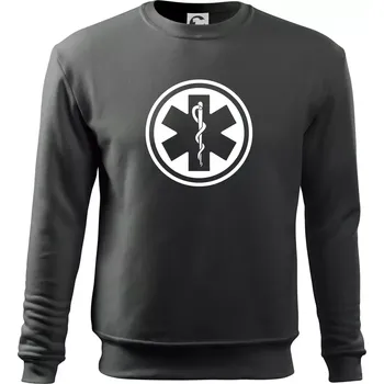 Chlapecké tričko Rescue logo samostatné kulaté - Mikina Essential dětská - 158 cm/12 let ( Tm. břidlice (šedozelená) )