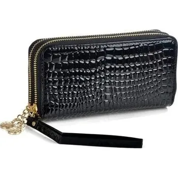 Peněženka Dámská módní peněženka se zipem | dámská peněženka, peněženka na mince - černý