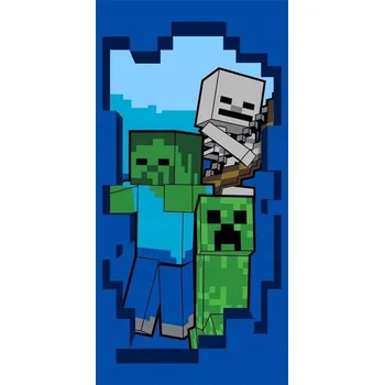 Plážová osuška 70x140 Minecraft Pozor! Bavlněné froté pro děti