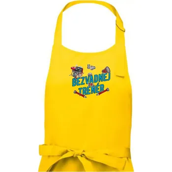 Kuchyňská zástěra Bezvadnej trenér hasičů - Pánská zástěra na vaření - Univerzální velikost ( Žlutá )