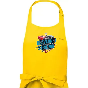 Kuchyňská zástěra Bezvadnej strojník - Pánská zástěra na vaření - Univerzální velikost ( Žlutá )