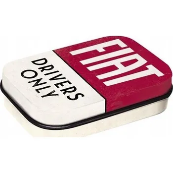 Obraz Nostalgic Art Plechová krabička Fiat - Řidičům Fiatů vstup povolen