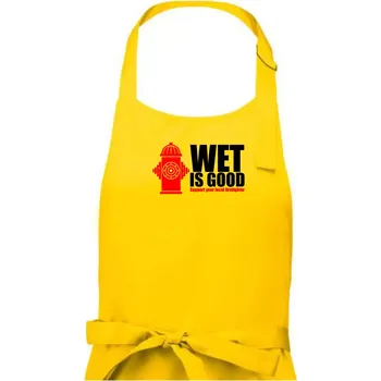 Kuchyňská zástěra Wet is good - Dámská zástěra na vaření - Univerzální velikost ( Žlutá )