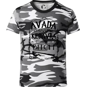 Chlapecké tričko Harry - Avada Kedavra - Dětské maskáčové triko - 104-110cm / 3-4 roky ( Šedý maskáč )