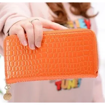 Peněženka Dámská módní peněženka se zipem | dámská peněženka, peněženka na mince - pomerančový