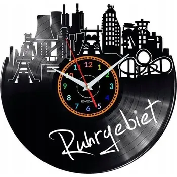 Hodiny RUHTGEBIET NÁSTĚNNÉ HODINY DEKORATIVNÍ MODERNÍ VINYLOVÁ DESKA VINYL NA PRE