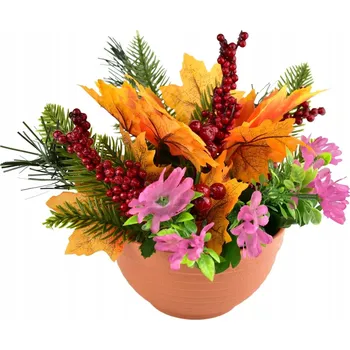 Obraz Podzimní miska s javorovými listy 22x25 cm