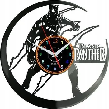 Hodiny Černé Panter Hodiny Nástěnné Vinylová Deska Moderní Dekorativní Jako Dárek