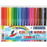Centropen barevné popisovače COLOUR WORD 7550 sada 18ks, stopa 1 mm
