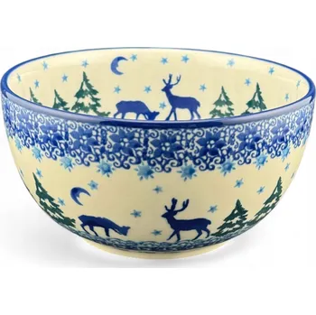 Miska na polévku 500 ml Vánoční dekorace 2822 Keramika Bolesławiec