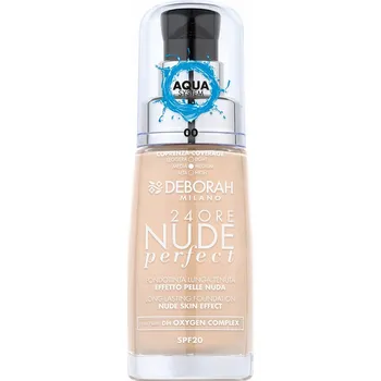 Podkladová báze na tvář Deborah Milano 24 ORE NUDE perfektní SPF 20 podkladová báze IVORY 00 30 ml