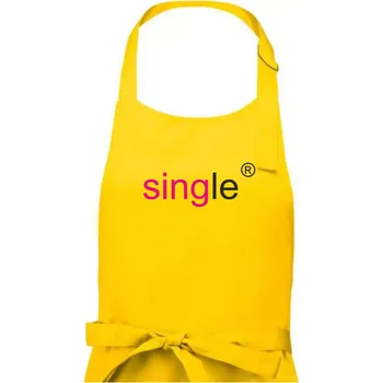 Kuchyňská zástěra Single nápis copyright - Dámská zástěra na vaření - Univerzální velikost ( Žlutá )