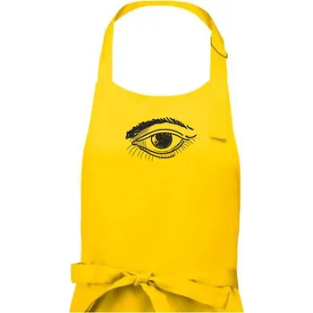 Kuchyňská zástěra Párovy motiv - oko vykulené - Pánská zástěra na vaření - Univerzální velikost ( Žlutá )