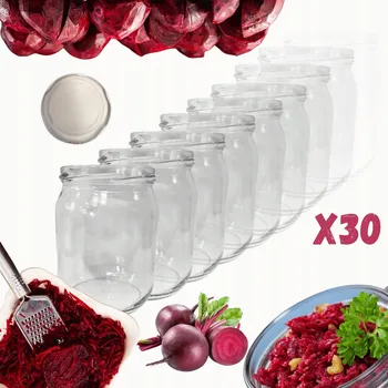 Sklenice Sklenice 540 ml džemy džemy pyré paštika 30kusů 82 mm PZH