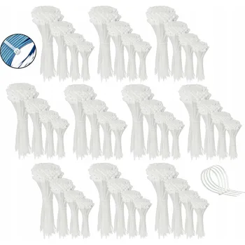 Stahovací páska Stahovací pásky, bílé stahovací pásky4,8 mm 4000 ks