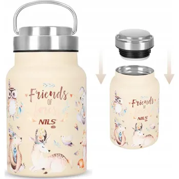 Láhev Láhev 520ml nerezová ocel, termoska, nepropustná NILS CAMP