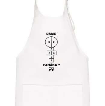 Kuchyňská zástěra Dáme panáka? - Dětská zástěra na vaření - Univerzální velikost ( Bílá )
