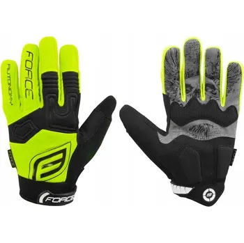 Cyklistické rukavice Cyklistické rukavice Force M žluté
