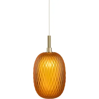 Brenta - stylová závěsná lampa oranžová 21 cm