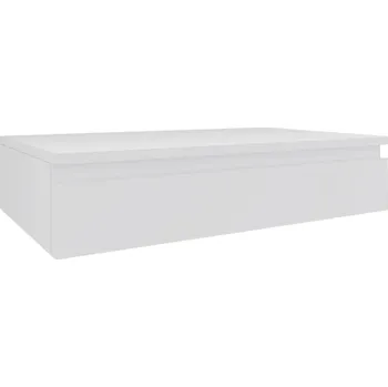 Komoda Police laminovaná deska MEBLE DUBOWIK 80 x 20 cm bílá