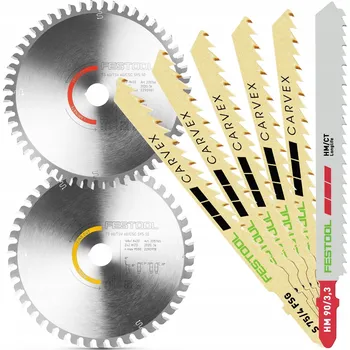 Pilový kotouč 2x KOTOUČ NA DŘEVO A LAMINÁT 168 6x PILOVÝ LIST KSB-SORT/2 FESTOOL SADA