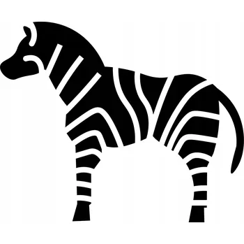 Samolepící dekorace Samolepka na stěnu zebra 12x15cm