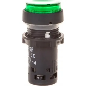 vypínač Schneider Electric Harmony XB7 Zelené tlačítko s automatickým návratem, bez popisku, LED 24V, XB7NW33B1