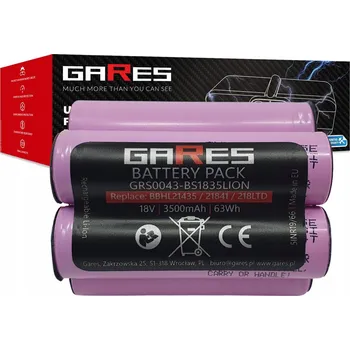 Akumulátor Gares pro Bosch BBHL218LTD 908BPV180 18V 3,5Ah